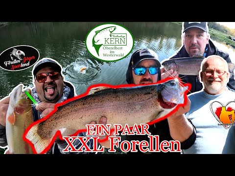 A pair of XXL trout at the pond complex Kern