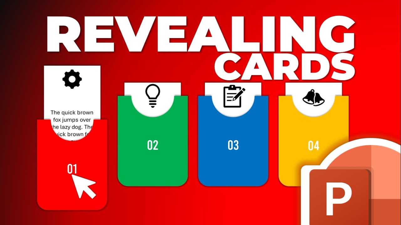How to Create Smooth Revealing Cards Animation | PowerPoint Morph