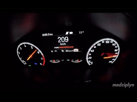 2020 Ford Focus ST 2.3 EcoBoost 280hp Acceleration 0-100-200km/h 80-120km/h LAUNCH CONTROL