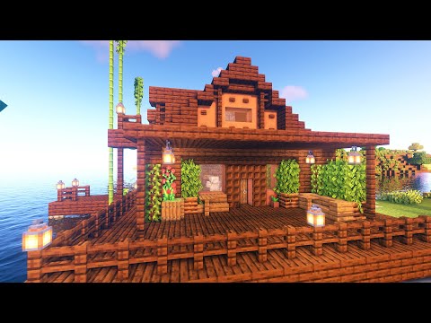Minecraft - Easy To Build Waterfront House - Survival