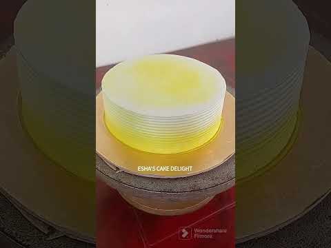 #ESHA'S CAKE DELIGHT #trending,#yellow theme cake,