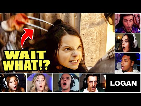 Reacciones de los actores a MINI WOLVERINE: Laura muestra su poder en Logan (2017) | Reacciones m...