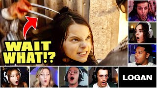 Reactors Reactions To MINI WOLVERINE Laura Showing Her Power On Logan (2017) | Mixed Reactions