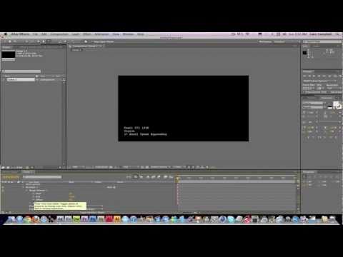 After Effects - Random Letter Reveal Tutorial