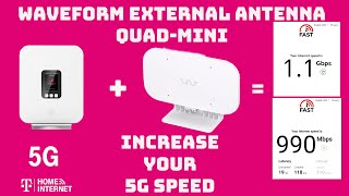 T-Mobile 5G Home Internet with Waveform QuadMini External Antenna