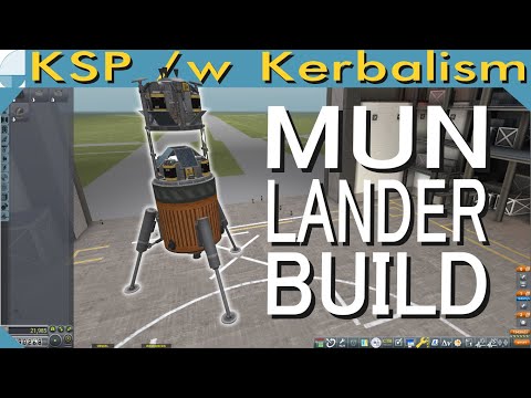 Mun Lander Build | Stream pt. 3/3 (KSP 1.11.1)