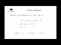 Factor Theorem Corbettmaths