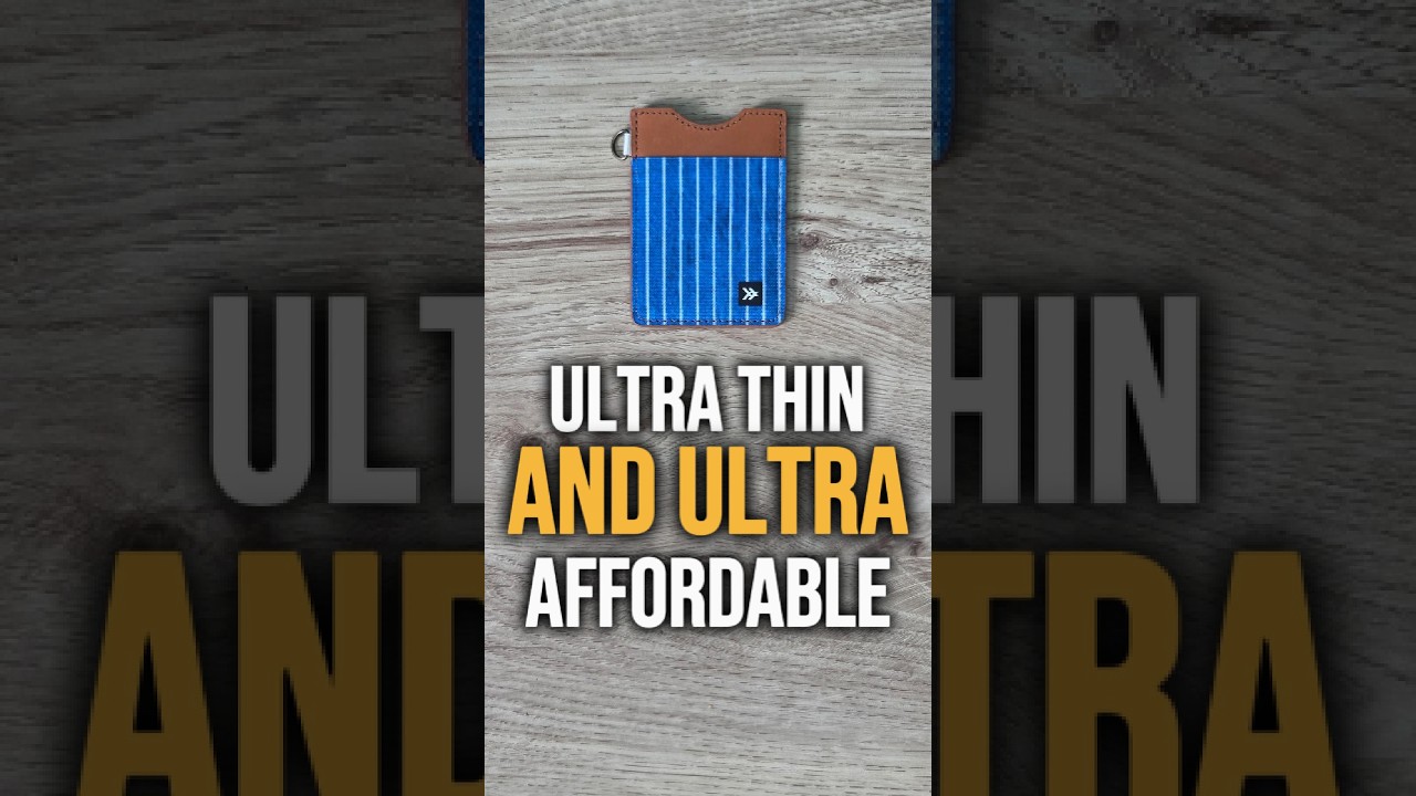 Thread Vertical Wallet: It really couldn't get any thinner...