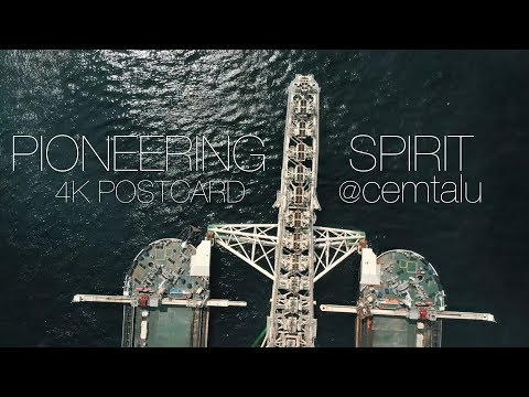 Pioneering Spirit (Worlds largest construction ship) over The Bosphorus, İstanbul