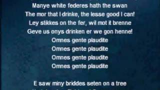 Mediaeval Baebes - Omnes gentes plaudete (the Drinking Song)