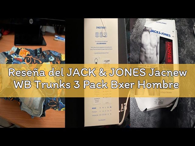 Vídeo relacionado con JACK & JONES Hombre Jacjames Trunks 3 Pack Bóxer,Black/Yellow,L