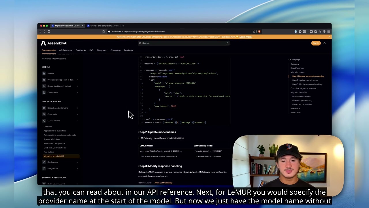 How to Switch from LeMUR to AssemblyAI's LLM Gateway video thumbnail