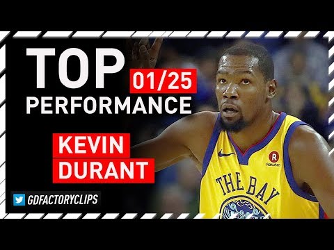 Kevin Durant Triple-Double Highlights vs Timberwolves - 28 Pts, 11 Reb, 10 Ast, 3 Blk | 2018.01.25