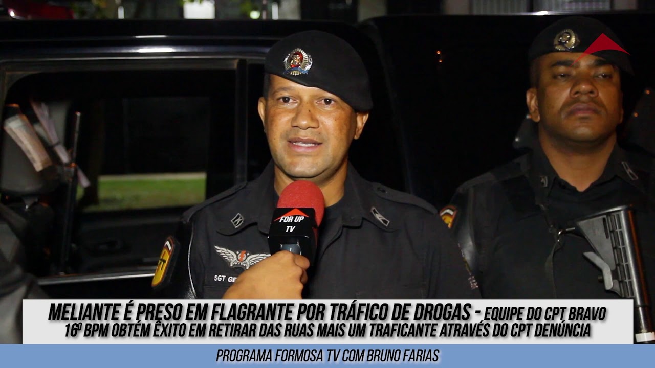 Programa Formosa TV 11 Bloco 07 - Ocorrência de apreensão de drogas CPT - Equipe Bravo