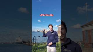 So Exciting! We’re in Southampton with the Cruise Terminals and Fred. Olsen’s Balmoral behind us #ad