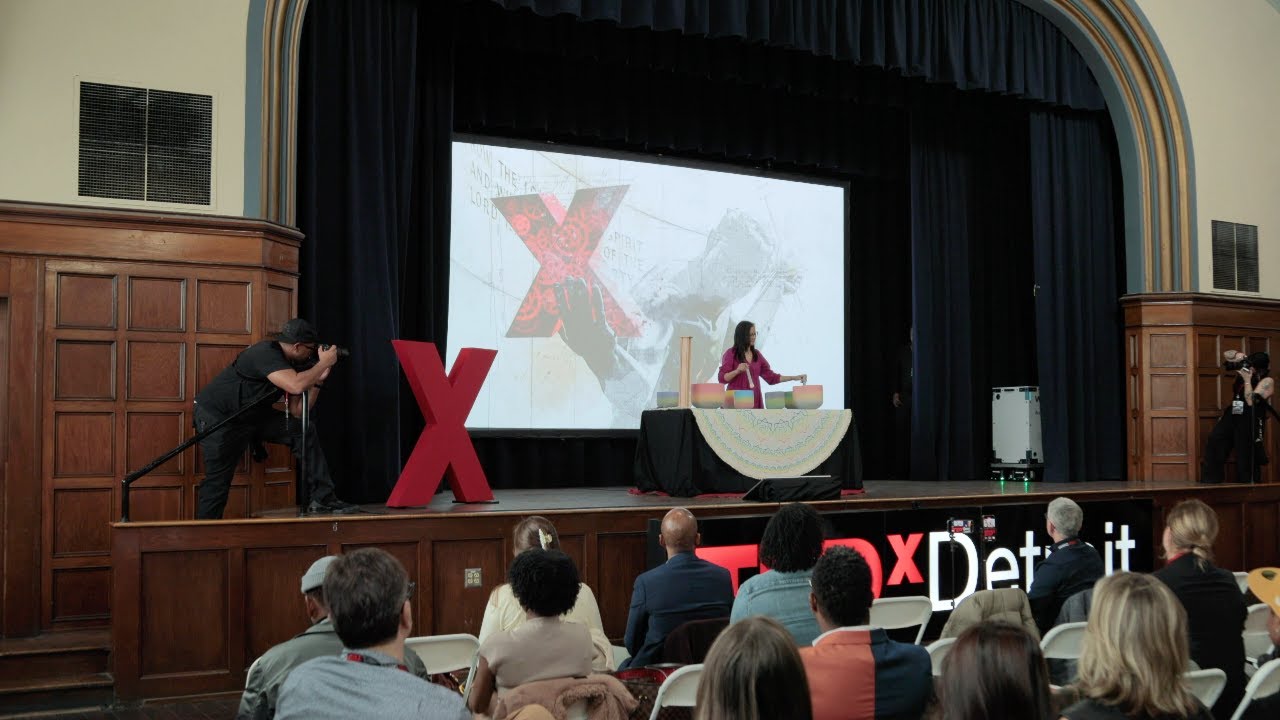 Crystal Bowl Performance to Calm the Mind and Body | Vickie Gould | TEDxDetroit