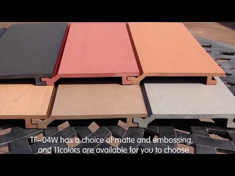 COOWIN Lightweight WPC Wall Cladding Exterior Wall Panel TF-04W(157x21mm)