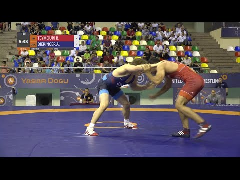1/2 FS - 79 kg: B. TEYMOURI (IRI) v. A. DIERINGER (USA)