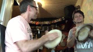 Bernardo Aguiar & Scott Feiner - pandeiro jam