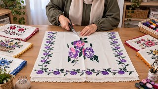 Babaannemden Kalan 50 Yıllık Eski Kanaviçe ile  Bakın Ne Yaptım?