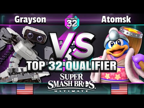 ULTIMATE 32 Top 32 Qualifier - FRKS | Grayson (R.O.B.) vs. Atomsk (King Dedede) - Smash Ultimate