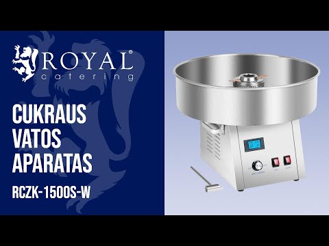 vaizdo įrašas - Cukraus vatos aparatas - 62 cm - nerūdijantis plienas - amortizatorius