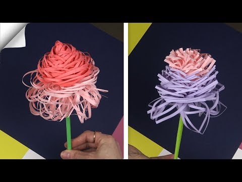 Beautiful paper flowers Easy paper crafts