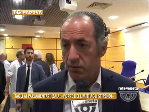 TG PADOVA (25/10/2016) - TAGLI AI PARLAMENTARI, ZAIA: «PORRE DEI LIMITI AGLI STIPENDI»