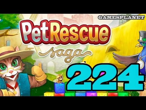 Pet Rescue Saga Level 224-Over 47.000 Pet Coins Overall 600 New Pet Coins