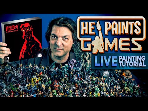 He Paints Games "How to Paint "Hellboy: The Board Game"
