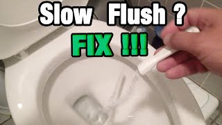 How To Fix Slow Flushing Toilet Tips - Not Flushing Properly