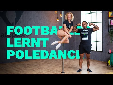 AMERICAN FOOTBALLER 🏈 lernt POLEDANCE mit der Deutschen Meisterin Irina Mauch 🏅