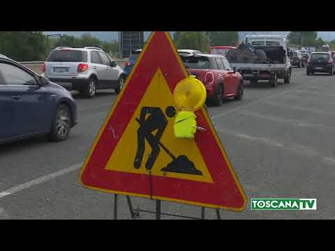 2018-07-16 PRATO - PARALISI TRAFFICO PER LAVORI ASFALTATURA ZONA 'I GIGLI'