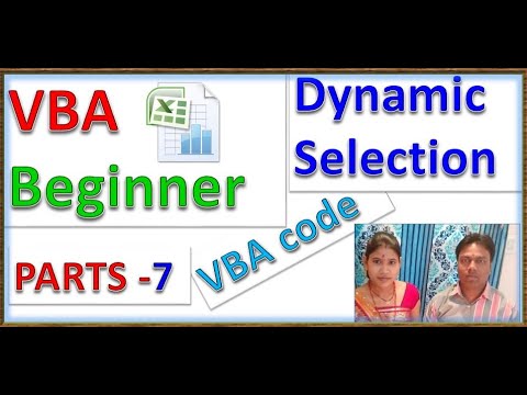 dynamic selection in vba | Parts-7| dynamic selection in excel | vba |excel