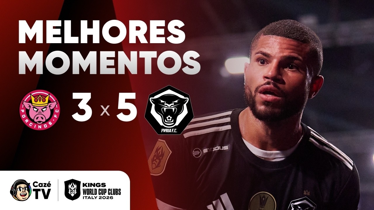 MELHORES MOMENTOS: PORCINOS 3 X 5 FURIA | COPA DO MUNDO DE CLUBES KINGS LEAGUE | 1ª RODADA