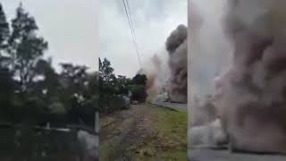 Volcán de fuego erupción en Guatemala