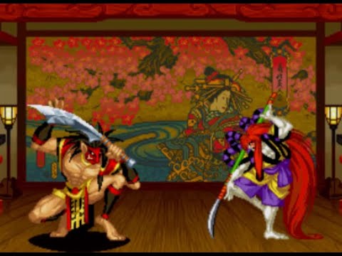 Tam Tam vs Kyoshiro Senryo (Samurai Shodown V)