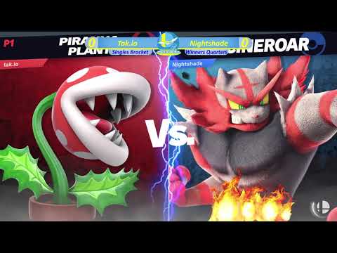 SocaSmash 163 Ultimate Singles: Tak.io (Piranha Plant) vs Nightshade (Incineroar) Winners Quarters
