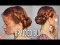 Elegant Double Dutch Braids Bun UpDo TUTORIAL