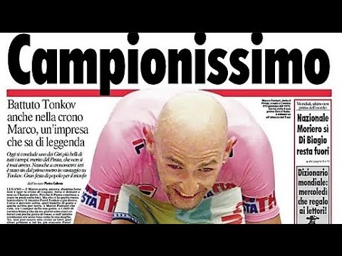 1998 GIRO D'ITALIA 21^ TAPPA - da Mendrisio a Lugano - Cronometro individuale - Pantani Vs Tonkov