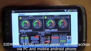 SIEMENS TP700 remote access via mobile and android pohone
