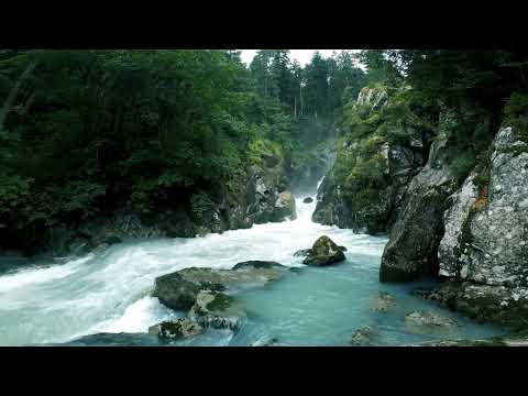 Relaxing River Sounds for Sleeping- Fast Flowing River - 20 Minutes Long
