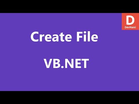 VB Net Create File
