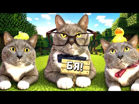 ЕСЛИ БЫ КОТИКИ ХОДИЛИ В ШКОЛУ - ПОСТРОЙКИ НА ТЕМУ ЛЕТО В МАЙНКРАФТ