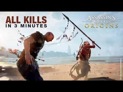 Assassin's Creed Origins in 3 Minutes - ALL Finishing Moves / Brutal Kills Compilation