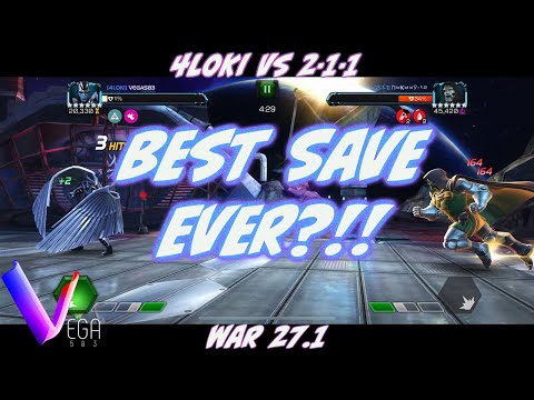 Cable Apocalypse AA Dominate War 27.1 4L0ki vs 2-1-1 Domino & Fury Marvel Contest of Champions MCoC