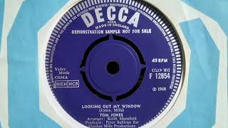 Dancer - TOM JONES - Looking Out My Window - DECCA F 12854 UK 1968 Mod Soul Breaks