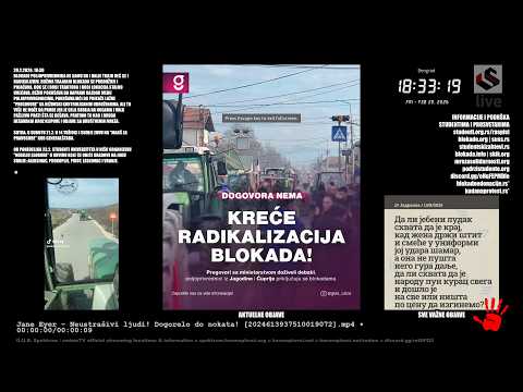 PROTESTI 20.2.2026. BLOKADE POLJOPRIVREDNIKA SE NASTAVLJAJU. CELA SRBIJA JE NA NOGAMA.