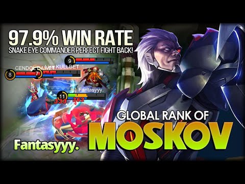 Perfect Fightback! 97.9% Win Rate! Fantasyyy. Global Rank of Moskov - Mobile Legends: Bang Bang