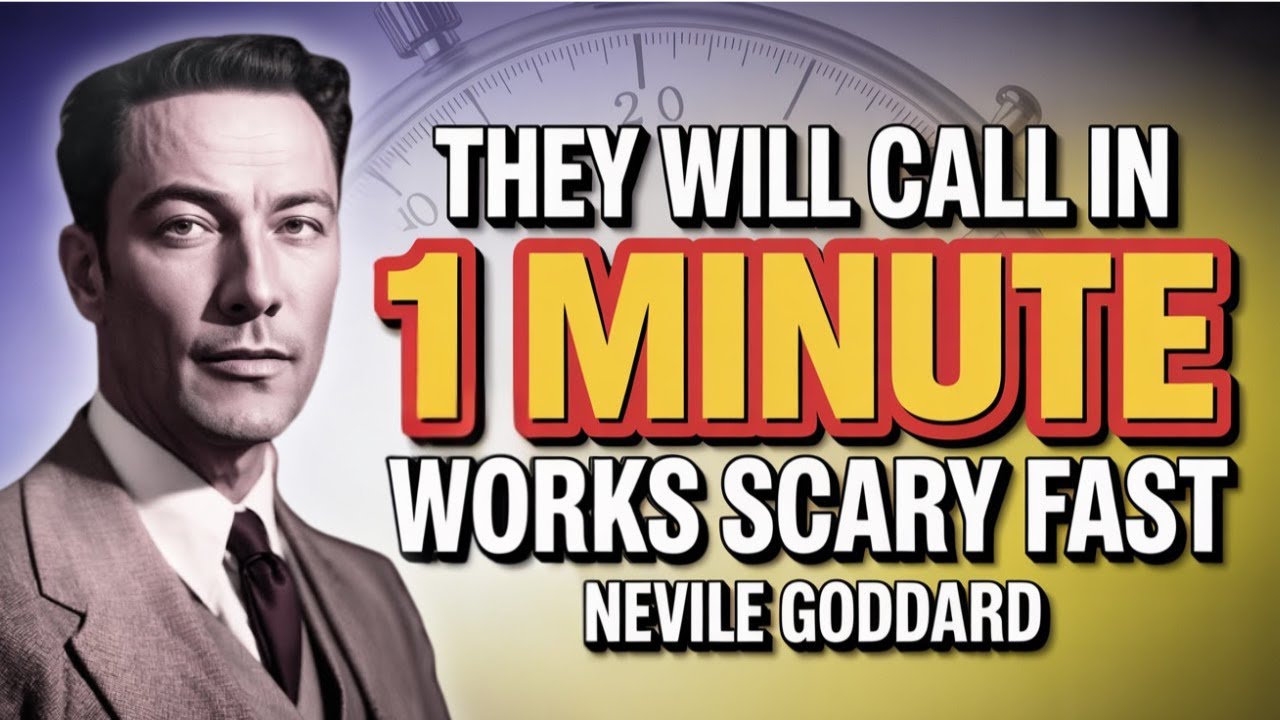 NEVILLE GODDARD: They Will Call You Within 1 Minute | Works Scary Fast | Specific Person |